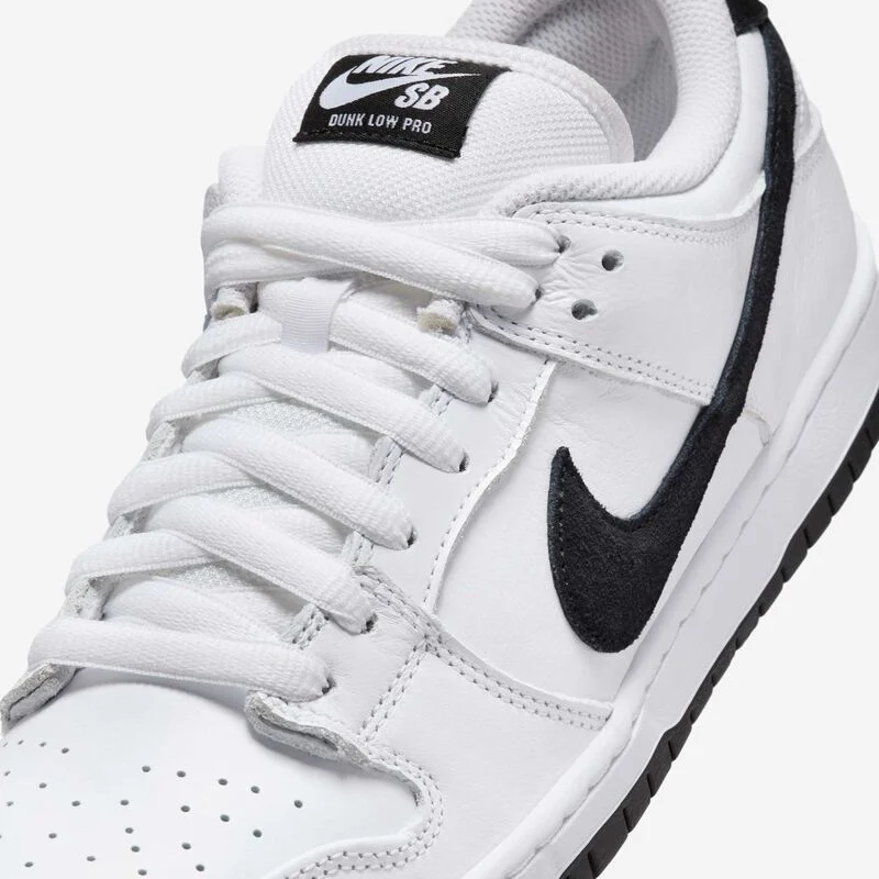 NIKE SB DUNK LOW PRO WHITE/BLACK - Imagen 6